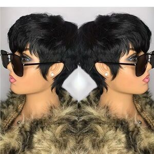 Yviann Pixie Cut Wig Solid Black
